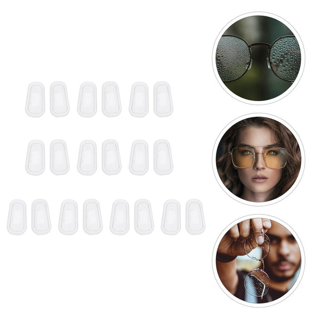 Hemoton Nose Pads Glasses Pad Air Chamber Eyeglass Thin Non Replacement Silicone Eyeglasses Accessories