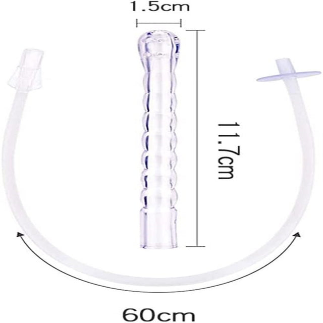 Jiarui 300Ml/10.1Oz Vaginal Cleaner Anal Douche for Women 3 Nozzle Tips Reusable Manual Pressure Enemas