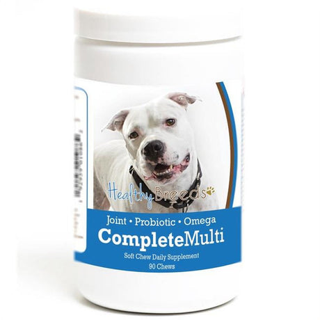 Healthy Breeds 192959010862 Pit Bull All in One Multivitamin Soft Chew - 90 Count