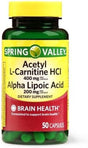 Acetyl L-Carnitine HCL Alpha Lipoic Acid Capsules, 3 Pk. / 50 Ct