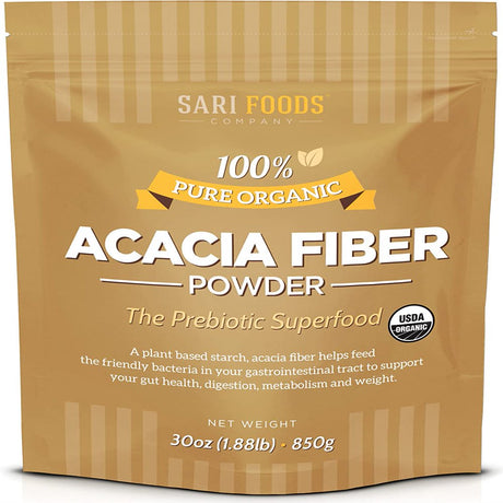 Sari Foods Organic Acacia Fiber, 30 Ounces