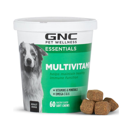 GNC Pet Wellness Essentials Dog Multivitamin Supplement, Soft Chews