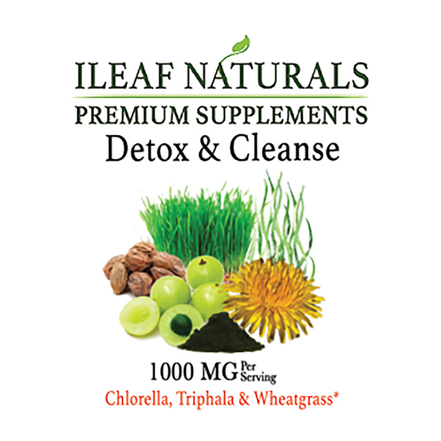 Ileaf Naturals Detox & Cleanse with Organic Triphala - 60 Veggie Capsules