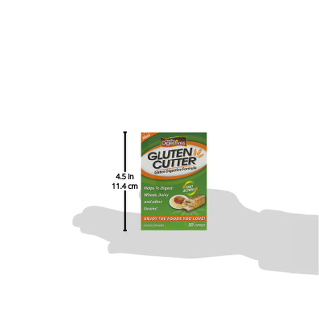 Healthy Digestives Gluten Cutter Dietary Supplement, 30 Capsules