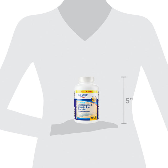 Equate Triple Strength Glucosamine & Chondroitin Complex Tablets Dietary Supplement, 160 Count