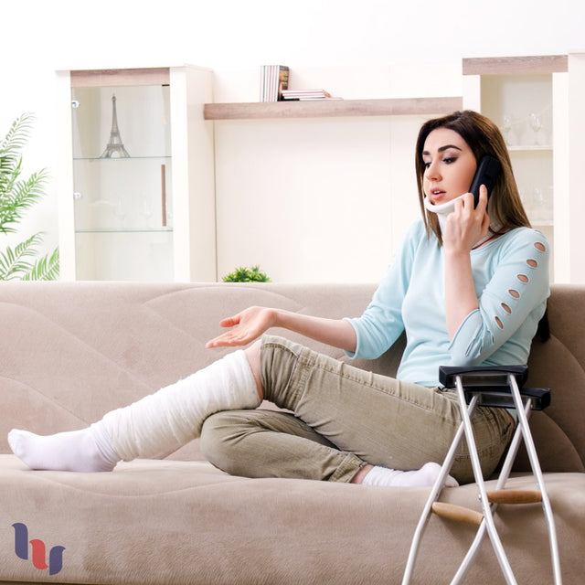 HUGH UGOLI Women'S Cotton Diabetic Crew Socks, Wide, Thin, Loose and Stretchy, Seamless Toe & Non-Binding Top, 4 Pairs, Lightgrey / Navyblue, Shoe Size: 9-12