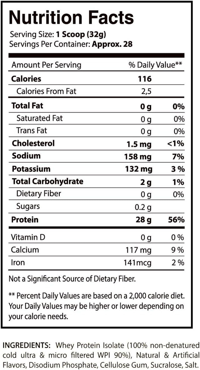 Iso Fuzion 100% Whey Isolate by Scilabs Nutrition | 28G Non Denatured Protein Powder, Banana Nut Muffinflavor, 2Lb