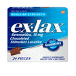 Ex-Lax Regular Strength Constipation Stimulant Laxative Chocolate Pieces, 24 Count
