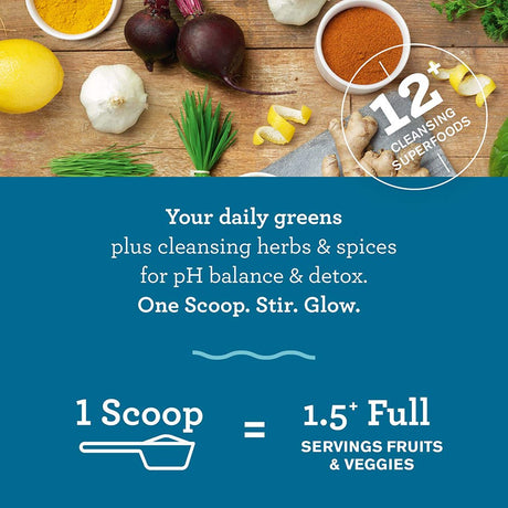 Amazing Grass Alkalize & Detox Green Superfood Powder, Simply Pure, 8.5 Oz