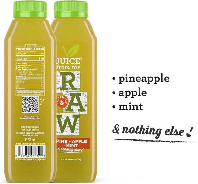 3-Day Juice Cleanse with Coconut Fusion + Shots by Juice from the RAW® - Most Popular Juice Cleanse/Detox / 100% Raw Cold-Pressed Juices (18 Bottles + 10 Shots)