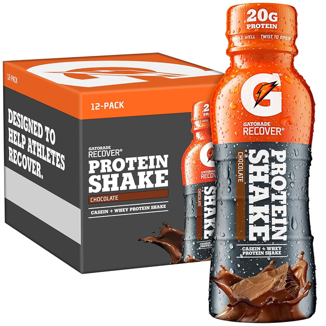 Gatorade Recover Protein Shake (12 Count) and Gatorade Whey Protein Recover Bars (12 Count)