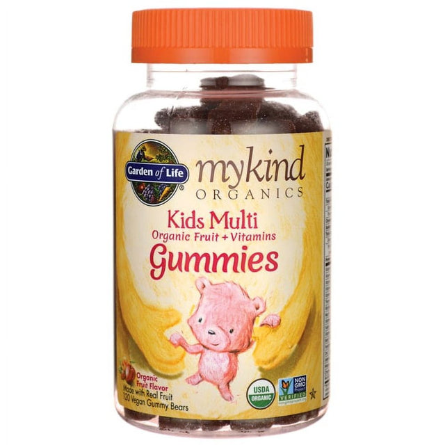 Garden of Life Mykind Organics Kids Gummy Multi, 120 Organic Fruit Chews