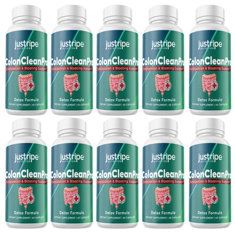 10 Pack Colon Clean Pro Natural Digestive Support Supplement for Gut Health 60Ct