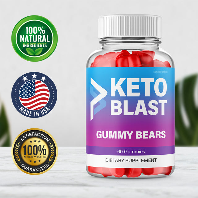 Keto Blast Gummies for Weight Loss Keto Blast Gummy Bears Supplement (60 Gummies)