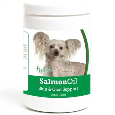 Healthy Breeds 192959016598 Chinese Crested Salmon Oil Soft Chews - 90 Count