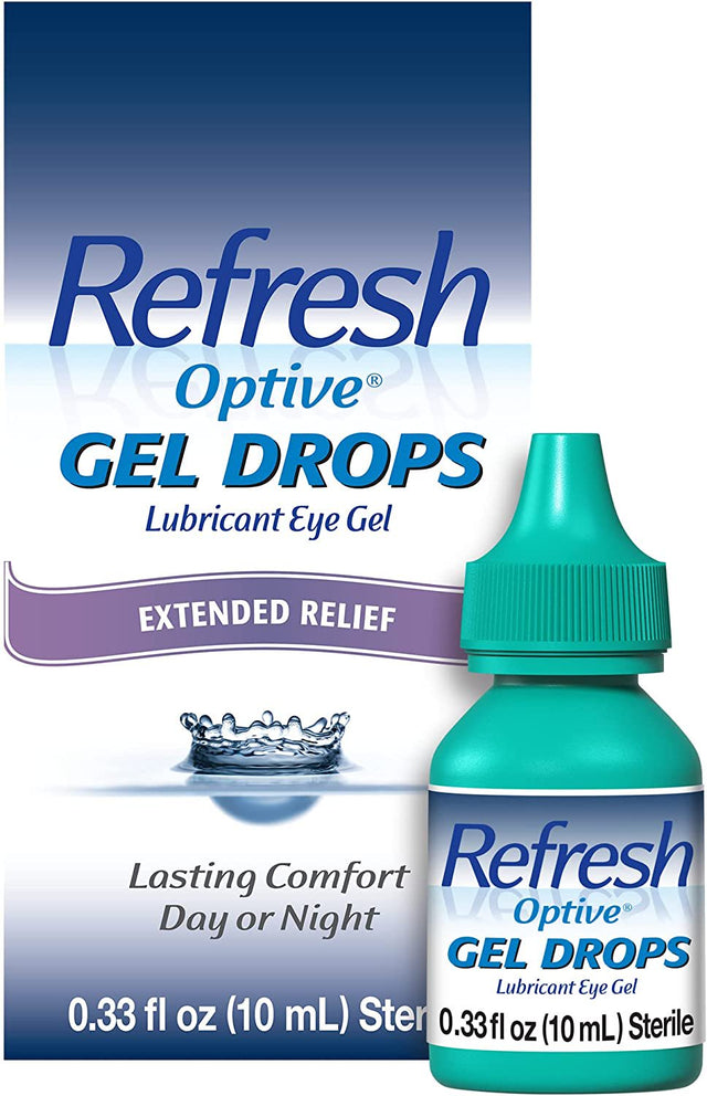 Refresh Optive Gel Drops Lubricant Eye Gel, 0.33 Fl Oz (Pack of 1) Sterile