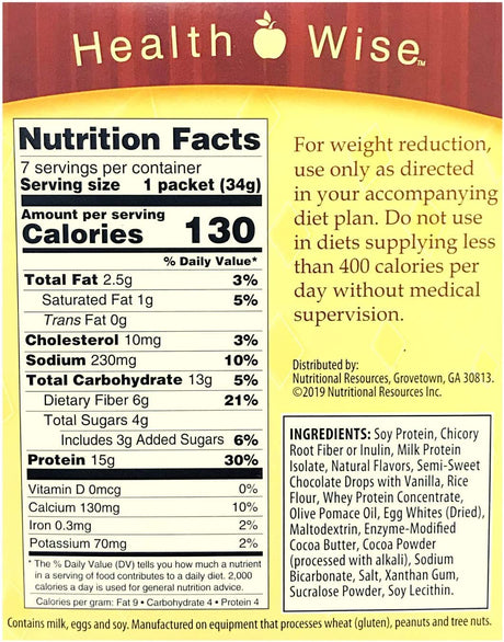 Fit Wise - High Protein Diet Mug Cake | Chocolate Caramel Flavor | Low Calorie, Low Carb Diet Dessert by Healthwise