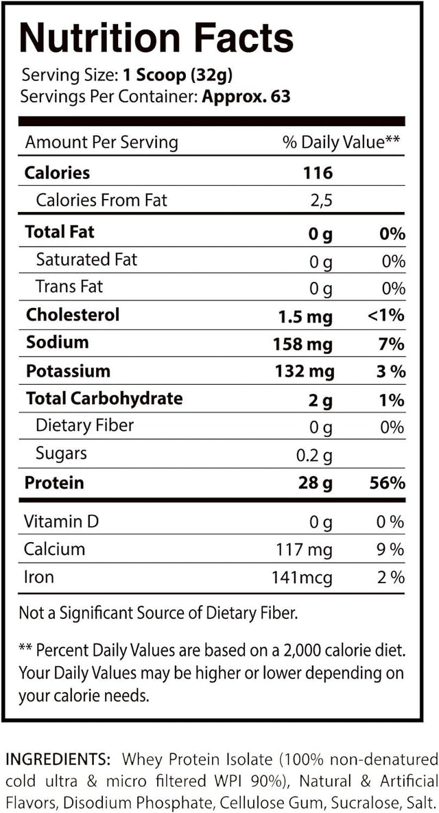 Iso Fuzion 100% Whey Isolate by Scilabs Nutrition | 28G Non Denatured Protein Powder, Banana Nut Muffin Flavor, 4.4Lb