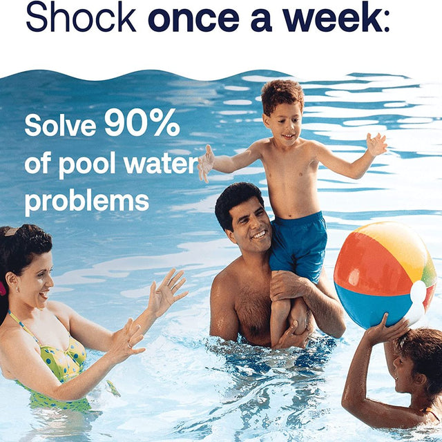 HTH Pool Care Shock Advanced, Swimming Pool Chemical Prevents Bacteria & Algae, Cal Hypo Formula, 1 Lb