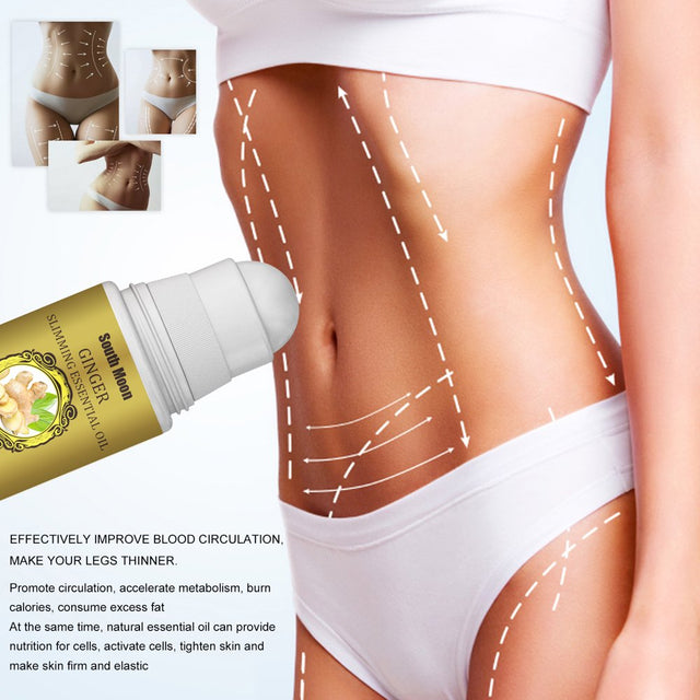 Belly Drainage Ginger Oil, Natural Drainage Ginger Oil Essential Relax Massager Liquid, Slimming Tummy Ginger Oil