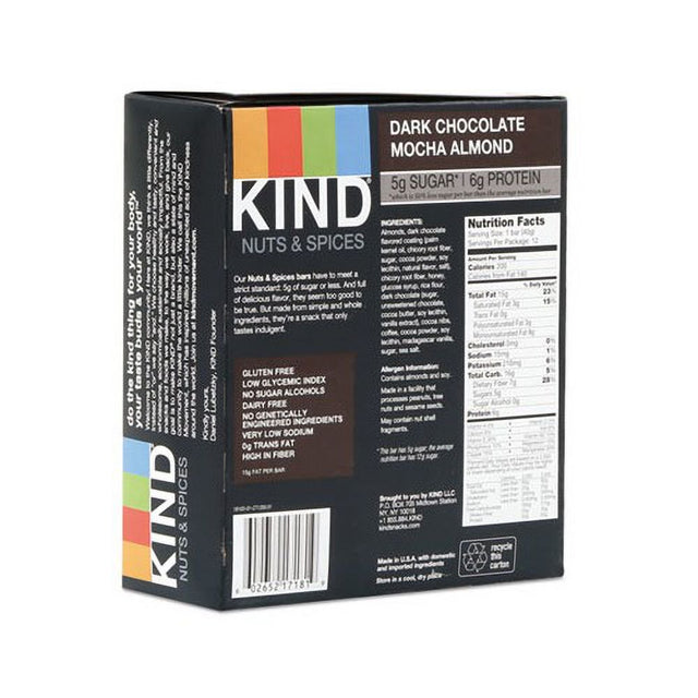 KIND Healthy Snack Bar, Dark Chocolate Mocha Almond KIND Healthy Snack Bar, Dark Chocolate Mocha Almond