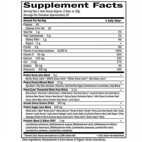 Garden of Life, Perfect Food Original, Super Greens, 10.58Oz