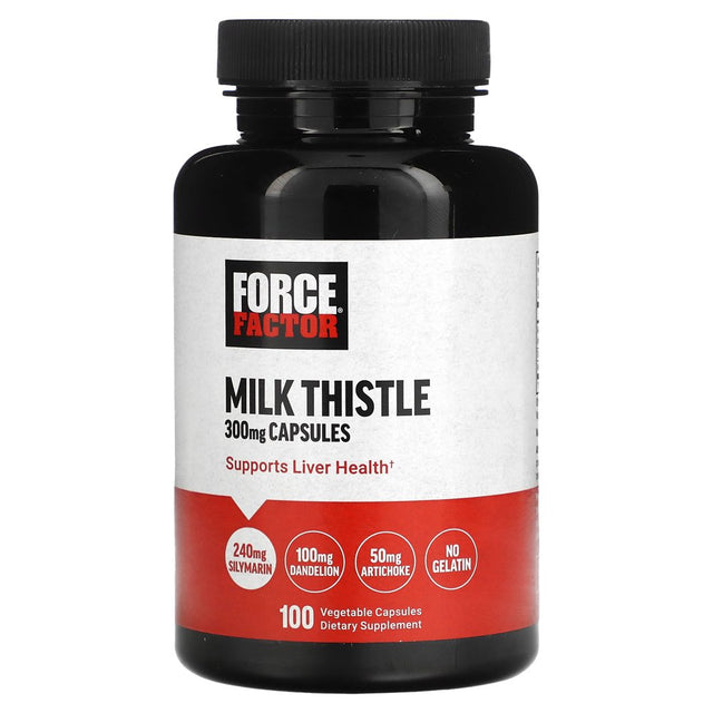 Force Factor Milk Thistle, 300 Mg , 100 Vegetable Capsules