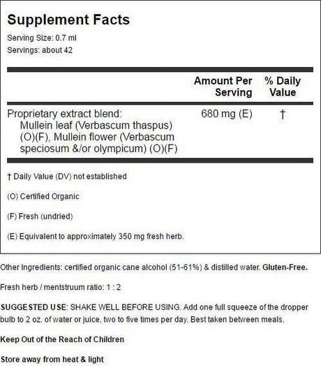 Herb Pharm Mullein Blend 1 Fl Oz Liq