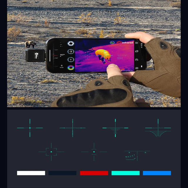 Infiray Xinfrared Thermal Imager T2 PRO Hunting Camera Outdoor Search 1579M Infrared Night Vision Mobile Phone Android Type C（T2 Pro Android）