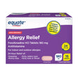 Equate Non-Drowsy Allergy Relief Fexofenadine 180Mg Caplets, 15 Count