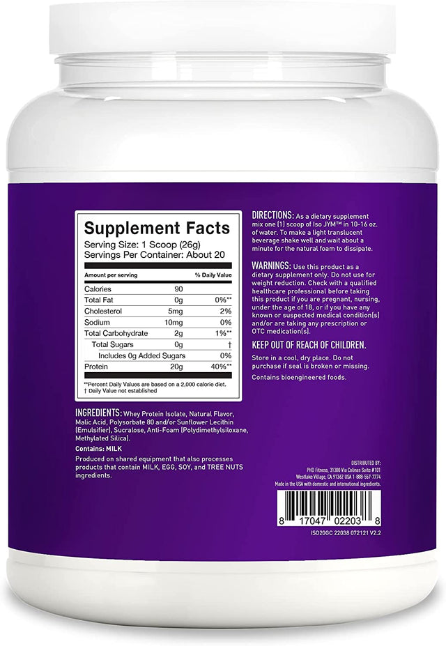 ISO JYM 20 Servings - Grape