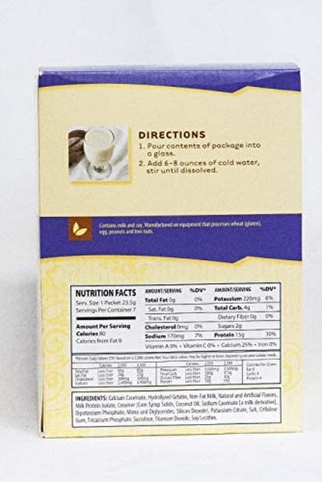 Fit Wise High Protein, Weight Loss, Vanilla Instant Drink (Box of 7 Packets)