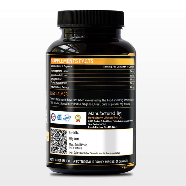 Leanhealth Testo Booster Dietary Supplement 800Mg 60 Capsules Supports Muscle Growth, Boosts Stamina & Strength, Provides Energy & Endurance for Men & Women Pack of 3