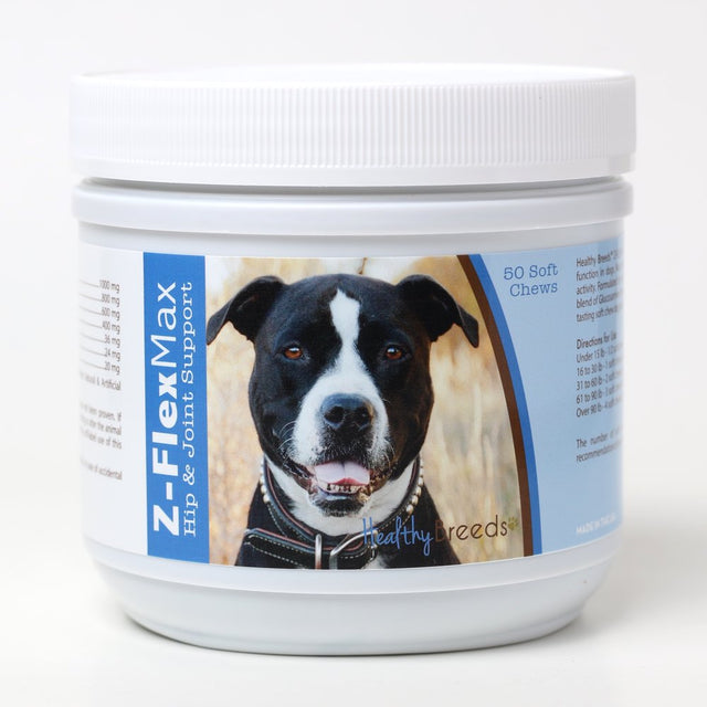 Healthy Breeds Pit Bull Z-Flex Max Dog Hip & Joint Supplement Soft Chews 50 Count