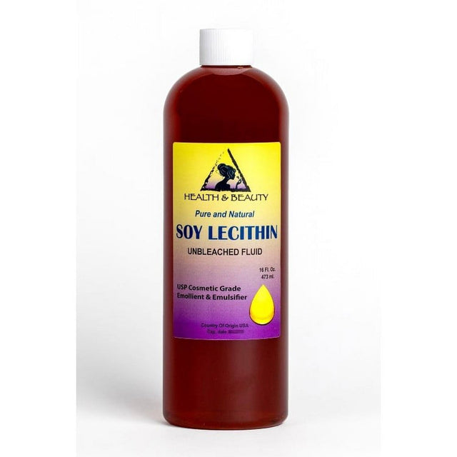 LECITHIN SOY UNBLEACHED FLUID LIQUID EMULSIFIER STABILIZER EMOLLIENT PURE 48 OZ