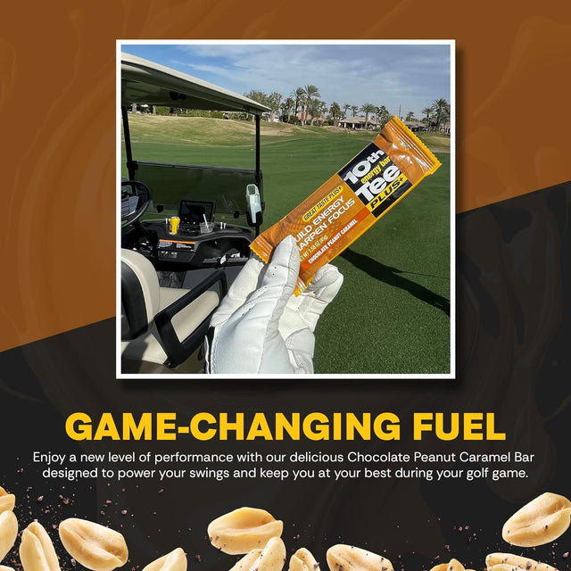 10Th Tee Chocolate Peanut Caramel Back Nine Golf Energy Bar, 1.76-Ounce Bars (Pack of 12)