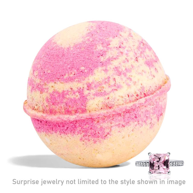 Ivy & Bauble Handmade Tropical Fruit Scent Jewelry Bath Bombs with Surprise Ring|Made in USA | No Paraben, No Preservatives, No Phosphate| Therapeutic Moisturizer for Bubble & Spa Bath| 8Oz- Size 5