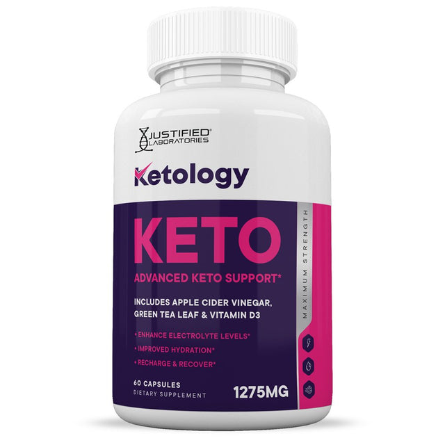 Ketology Keto ACV Pills 1275Mg Dietary Supplement 60 Capsules