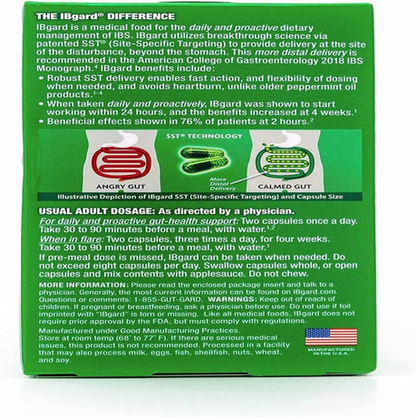Ibgard Daily Gut Health Support, 48 Capsules (Packaging May Vary)