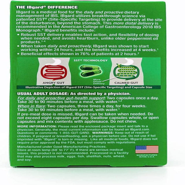 Ibgard Daily Gut Health Support, 48 Capsules (Packaging May Vary)