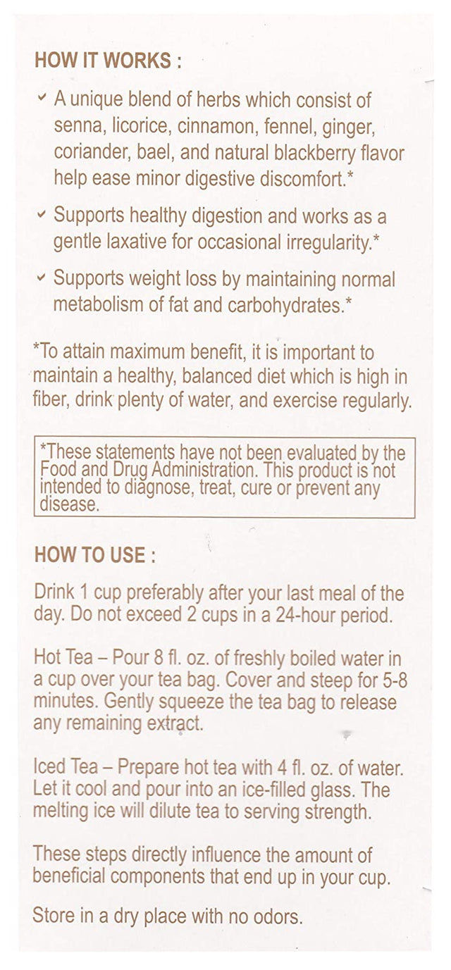 Hyleys Colon Cleanse Blackberry (1 Pack) and Hyleys 14 Day Weight Loss Tea - 42 Tea Bags (1 Pack)