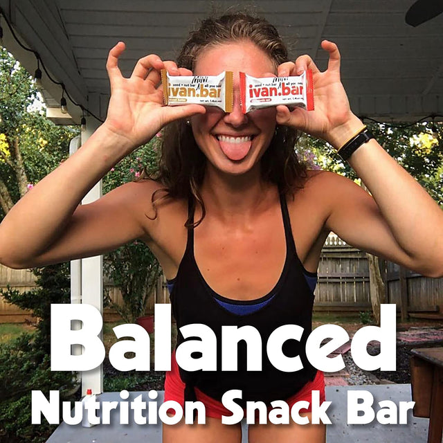 Ivan.Bar Protein Packed Energy Snack Bar | Provides Healthy Energy | Vegan, All Natural Ingredients | Soy, Dairy & Gluten Free (Peanut Butter, 1.4 Ounce (Pack of 24 Bars))