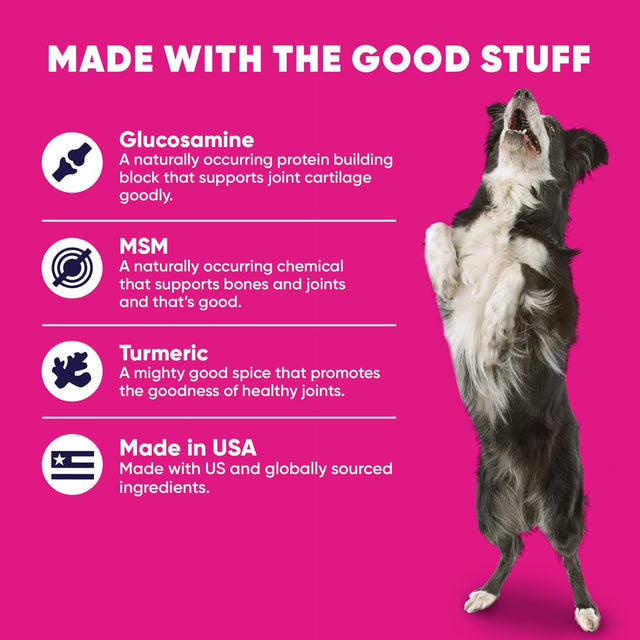 Goodgood Dog Supplement to Support Healthy Dogs, Hip + Joint, 90 Natural Flavor Chews