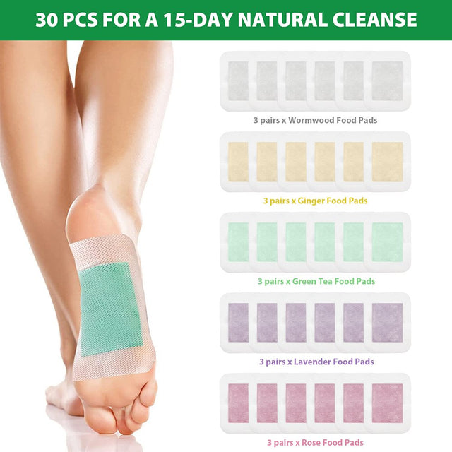 Orientleaf Foot Pads, 60 Pcs 2 in 1 Foot Pads for Better Sleep and Anti-Stress Relief, Foot Patches Enhance Blood Circulation for Foot and Body Care