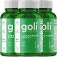 Goli Nutrition Supergreen Gummies, 60 Count, Fruit Blend Flavor (3-Pack)