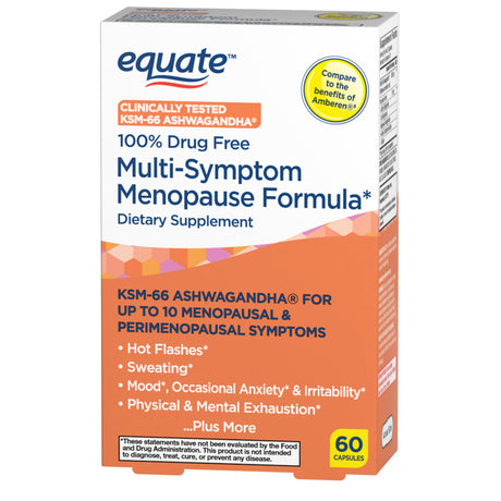 Equate Multi-Symptom Menopause Formula Supplement, 60 Count