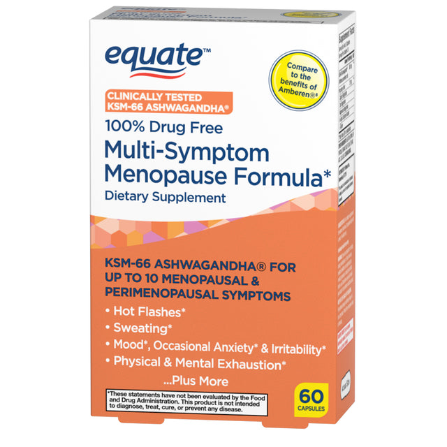 Equate Multi-Symptom Menopause Formula Supplement, 60 Count