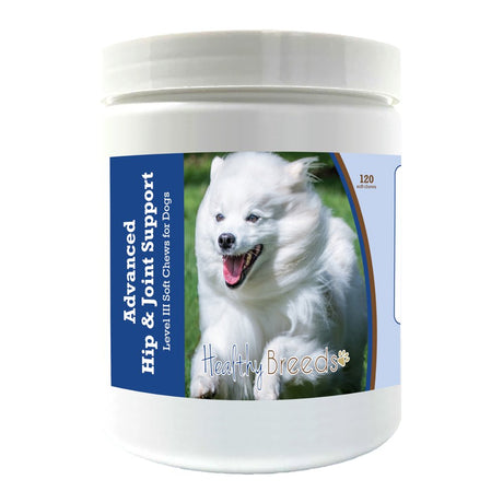 Healthy Breeds American Eskimo Dog Advanced Hip & Joint Support Level III Soft Chews for Dogs 120 Count