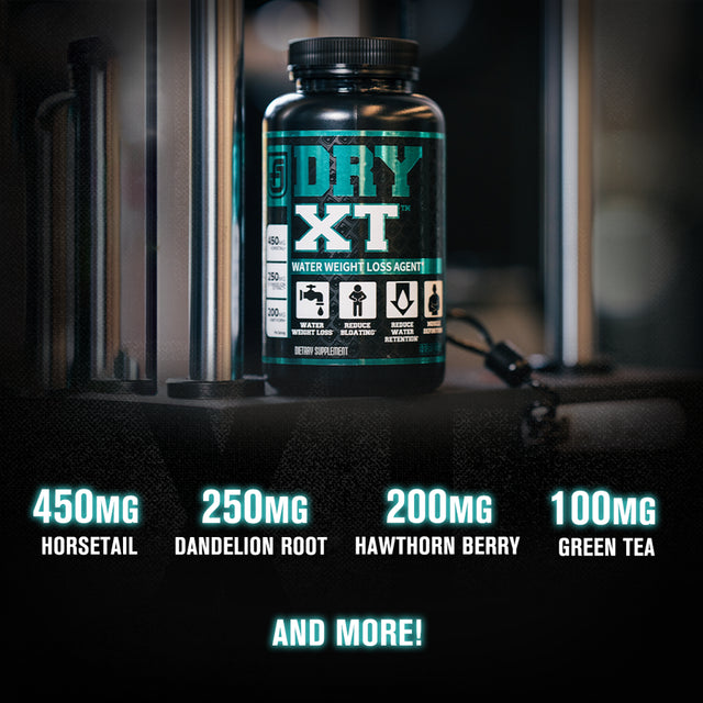 Jacked Factory Dry-Xt Water Weight Loss Diuretic Pills - Natural Supplement for Reducing Water Retention & Bloating Relief - 60 Veggie Capsules
