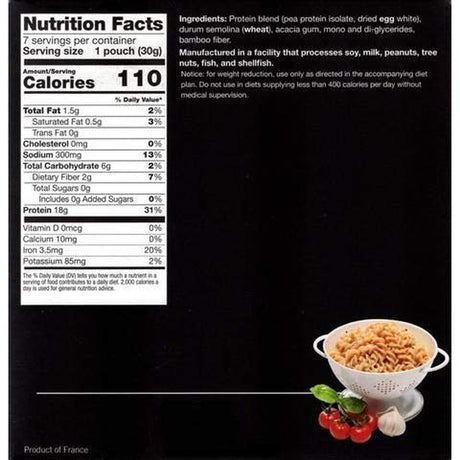 High Protein Fusilli Pasta for Diet and Weight Loss - 110 Calories - 18 Grams of Protein - by Proti Fit